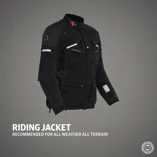 NIRVIK V2 RIDING JACKET - BLACK
