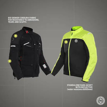 NIRVIK V2 RIDING JACKET - BLACK