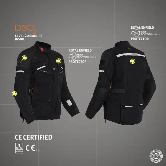 NIRVIK V2 RIDING JACKET - BLACK