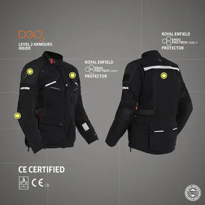 NIRVIK V2 RIDING JACKET - BLACK
