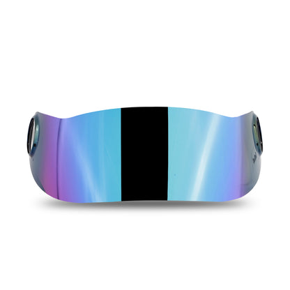 Steelbird SBH-17 Helmet Visor Compatible for All SBH-17 Model Helmets(Chrome Rainbow Visor)