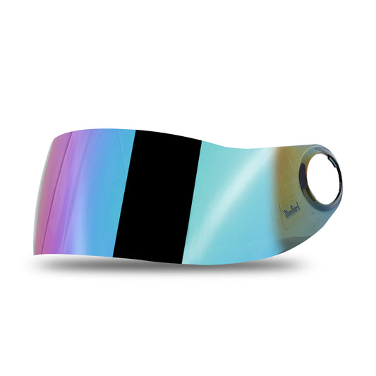 Steelbird SBH-17 Helmet Visor Compatible for All SBH-17 Model Helmets(Chrome Rainbow Visor)