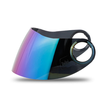 Steelbird SBH-17 Helmet Visor Compatible for All SBH-17 Model Helmets(Chrome Rainbow Visor)