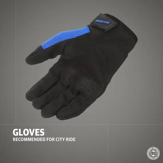 ROYAL ENFILED RAMBLER V3 GLOVES - BLUE