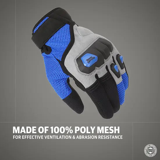 ROYAL ENFILED RAMBLER V3 GLOVES - BLUE