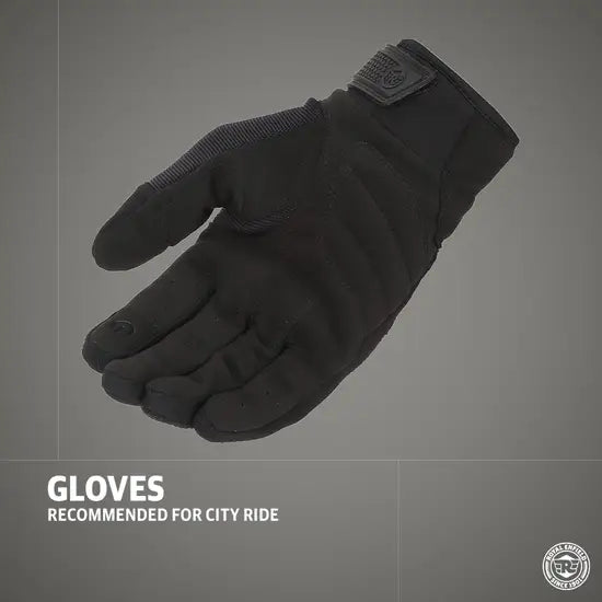ROYAL ENFIELD URBAN HUSTLER V2 GLOVES -BLACK