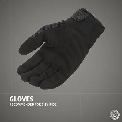 ROYAL ENFIELD URBAN HUSTLER V2 GLOVES -BLACK