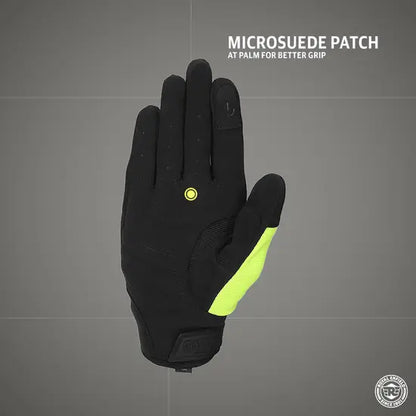 ROYAL ENFIELD URBAN HUSTLER V2 GLOVES - NEON GREEN