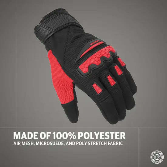 ROYAL ENFIELD URBAN HUSTLER V2 GLOVES -RED