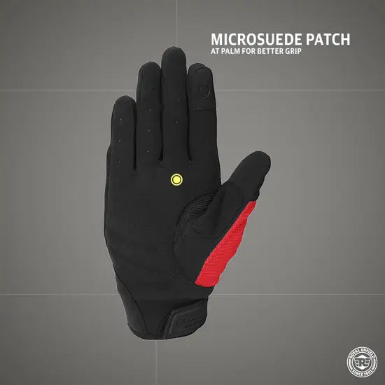 ROYAL ENFIELD URBAN HUSTLER V2 GLOVES -RED