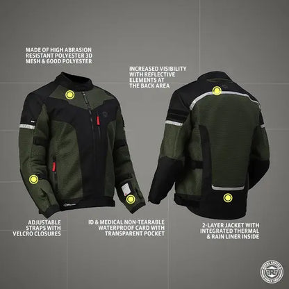 WINDFARER V2 RIDING JACKET - GREEN